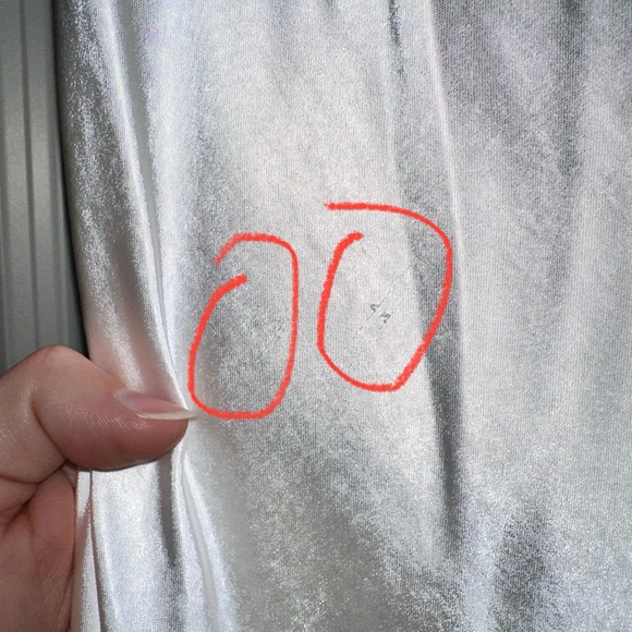 Satin strapless dress - Picture 6 of 11